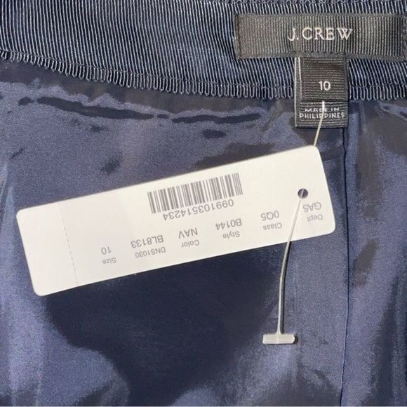J. Crew | Navy Wool Mini Skirt, womens size 10 - Picture 8 of 10